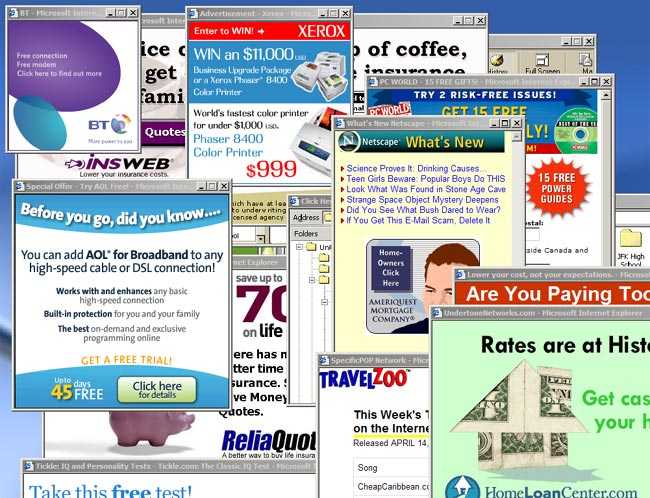 What are banner and pop-up ads and how do they work?